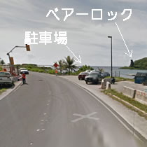 駐車場に向かう風景