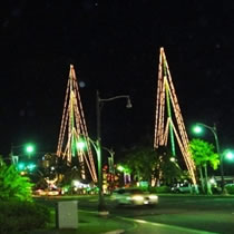 スリングショットの夜景
