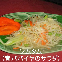 ソムタム（青パパイヤのサラダ）